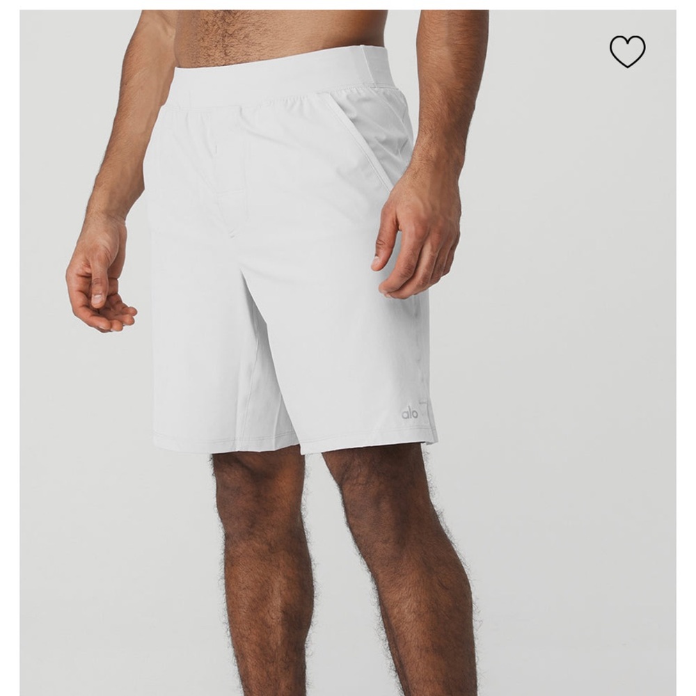 ALO Yoga Men's White Athletic Shorts